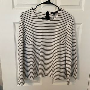 Banana Republic Bell Sleeve Striped Top